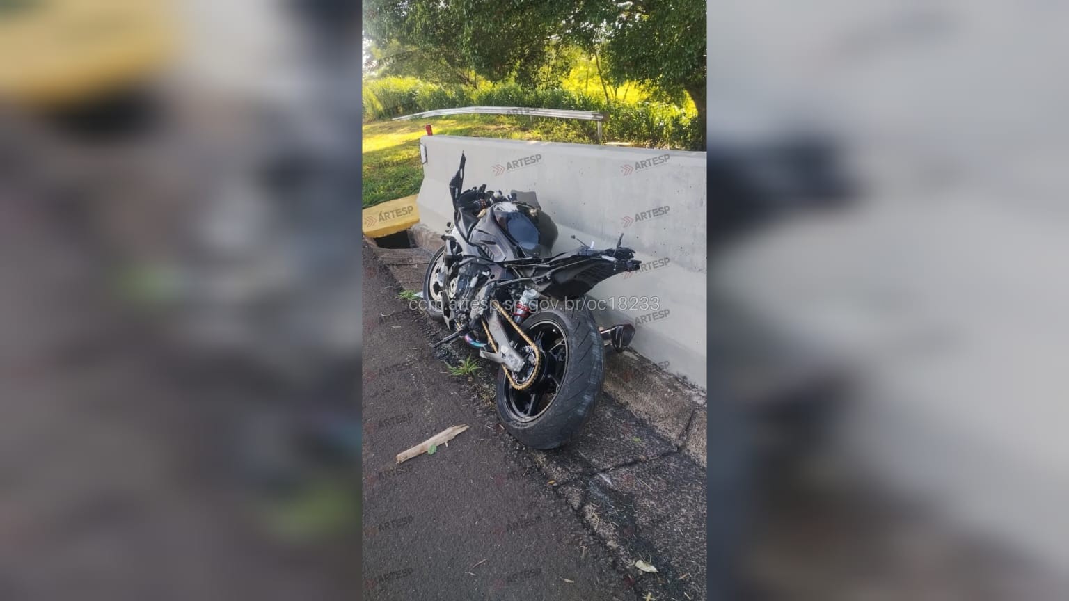Motociclista morre após acidente na SP-294 em Duartina