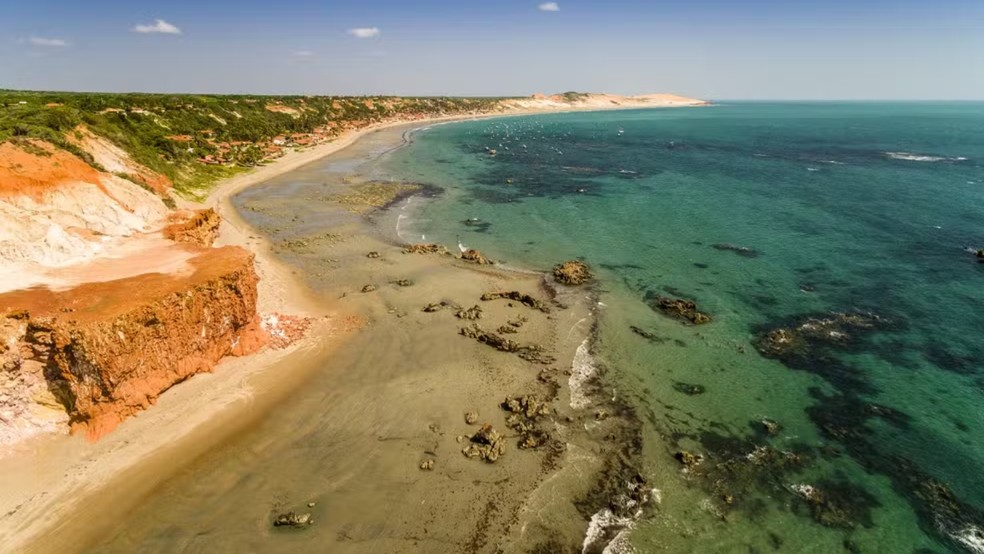 Cidade de Icapuí, tem praias paradisíacas — Foto: Gustavo Pellizon/SVM