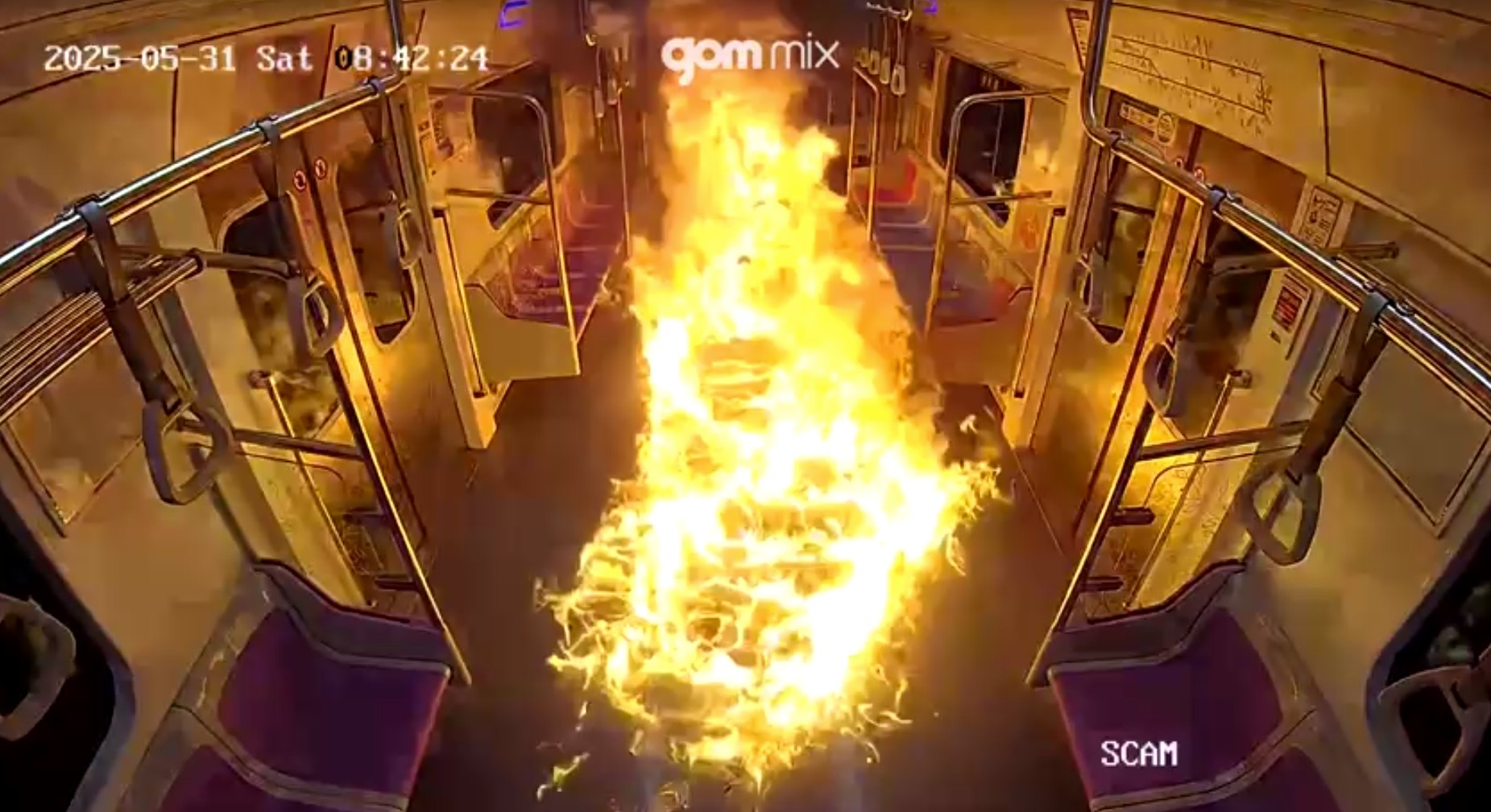Homem incendeia vagão lotado no metrô de Seul, na Coreia do Sul