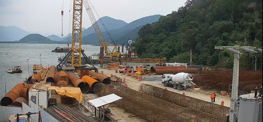 Trabalhador morre na obra de construção da ponte de Guaratuba