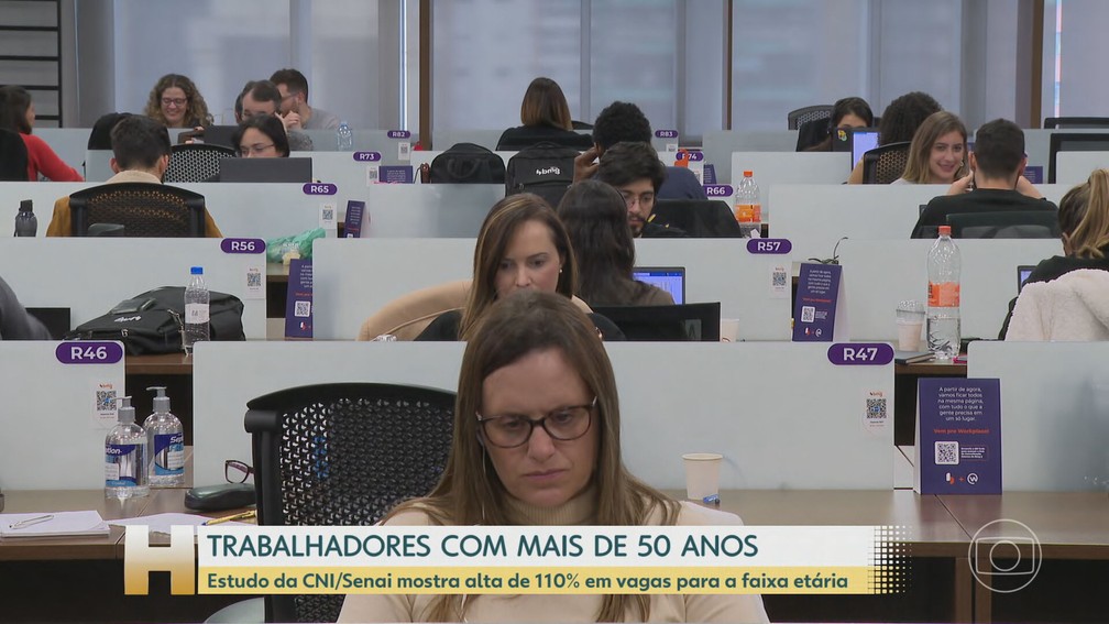 Levantamento aponta alta nas contratações de profissionais com mais de 50 anos — Foto: TV Globo/Reprodução