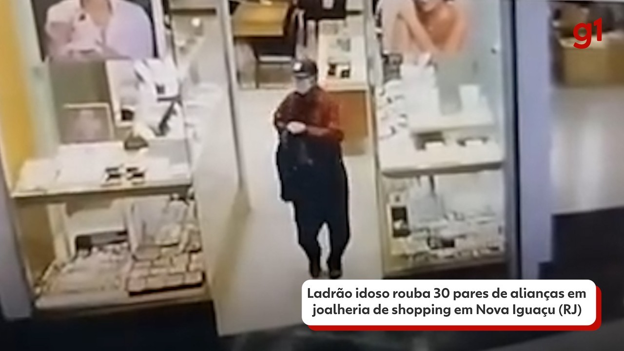 Ladrão Rouba 30 Pares de Aliansas em Joalheria de Compras Em Nova Iguaçu