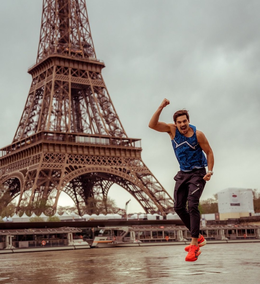 Nicolas Prattes vai correr a Maratona Olímpica de Paris — Foto: Reprodução/Instagram