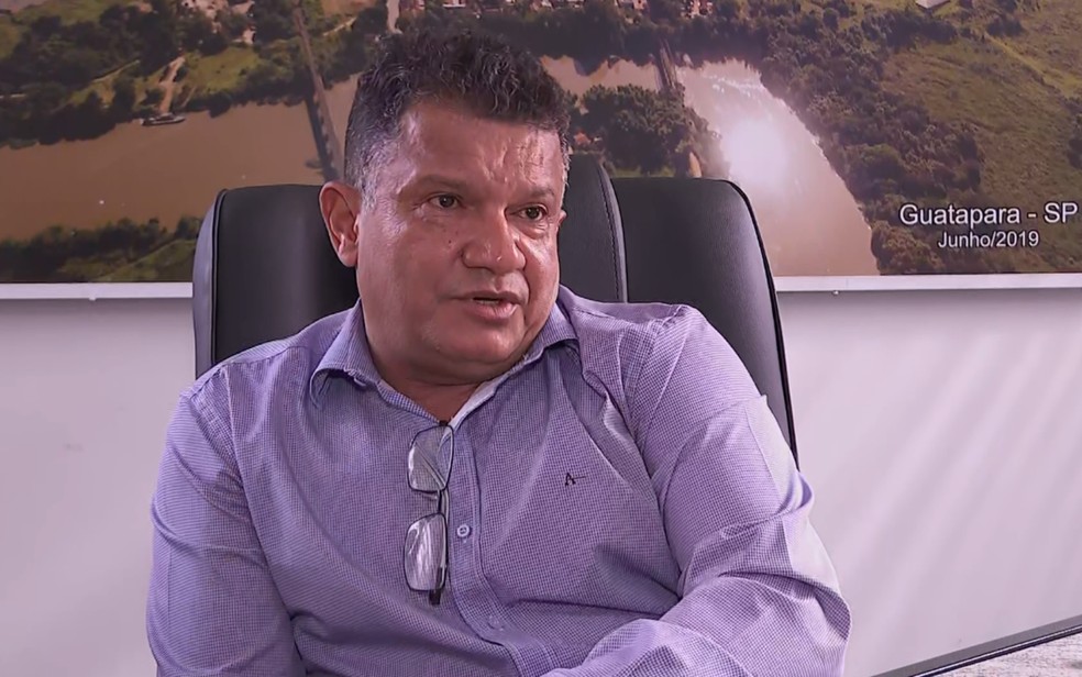 Ailton Aparecido da Silva foi eleito prefeito de Guatapará, SP, em 2024 — Foto: Reprodução/EPTV