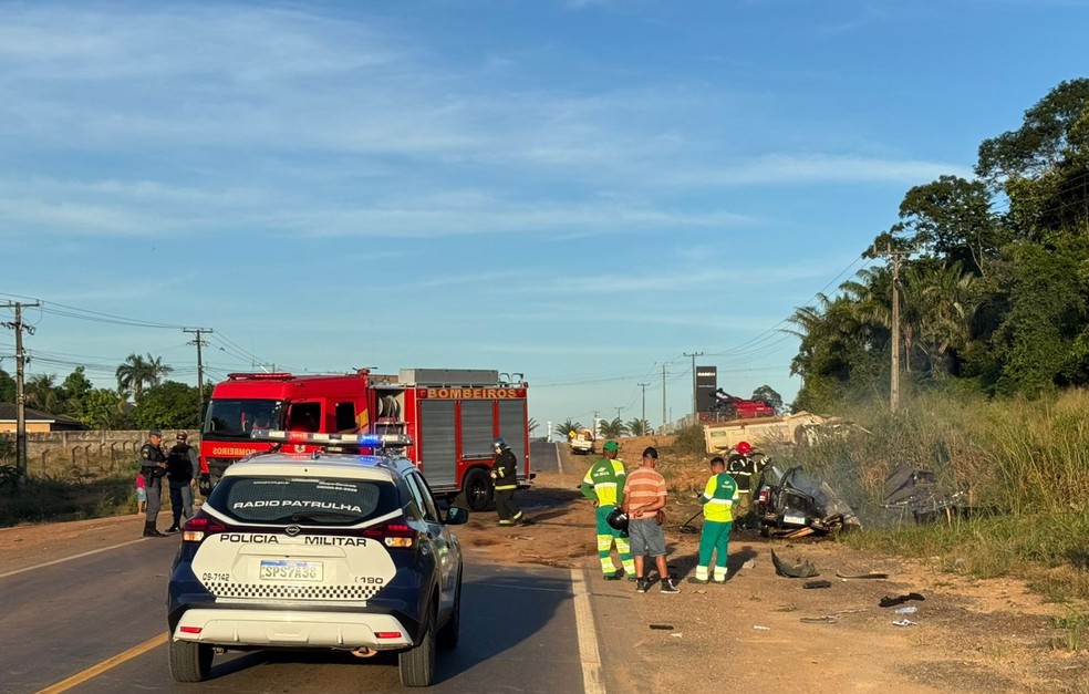 Acidente aconteceu por volta das 16h28, no km 143 — Foto: Reprodução