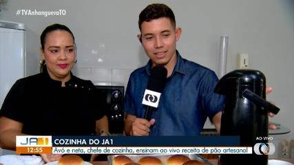 Confira o resultado da receita de pão caseiro ensinado por avó e neta