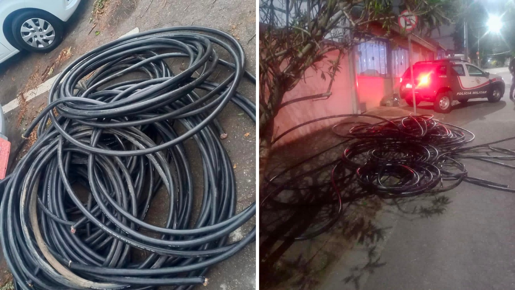 Homem é preso após furto de cerca de meia tonelada de cabos de telefonia em São José dos Campos