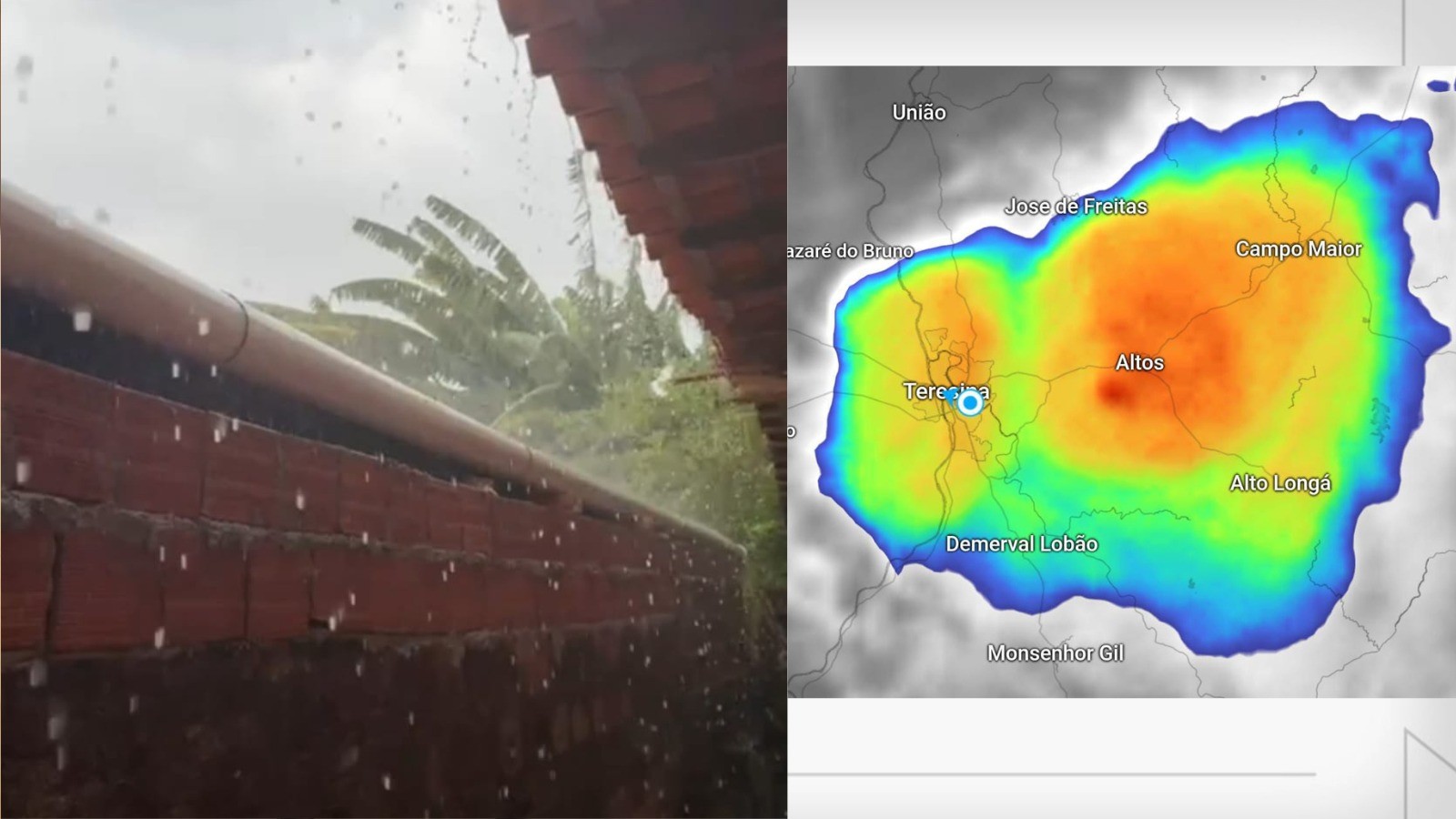 Chuva isolada com vento e raios: episódio antecede período chuvoso que deve começar dia 7 