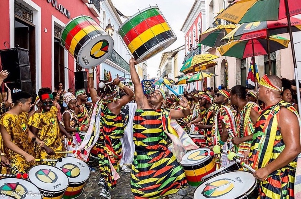 A força do tambor negro do Olodum — Foto: Divulgação