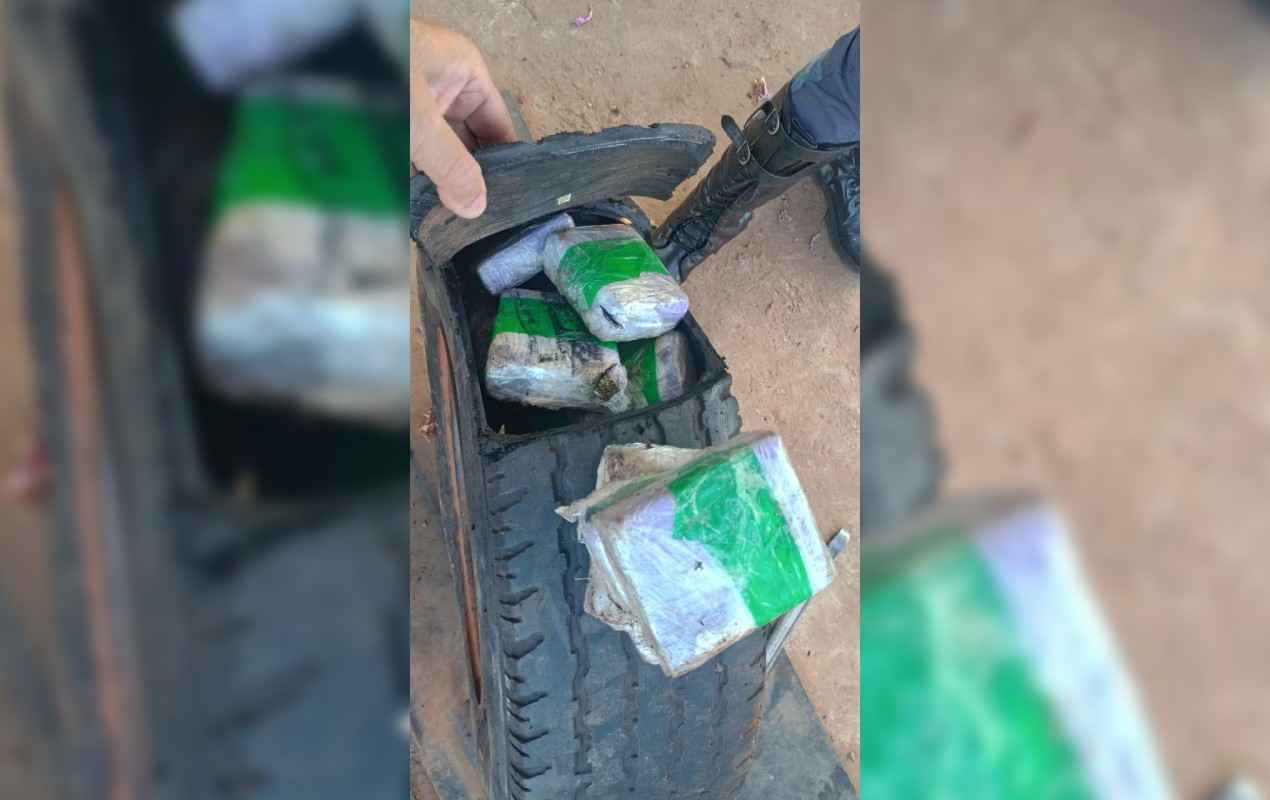 Motorista é preso com tabletes de maconha escondidos em estepe de carro no interior de SP 