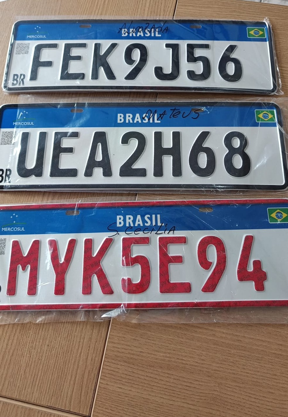 Dois homens são presos suspeitos de envolvimento na fabricação irregular de placas e veículo, em Campinas — Foto: Polícia Civil/Divulgação