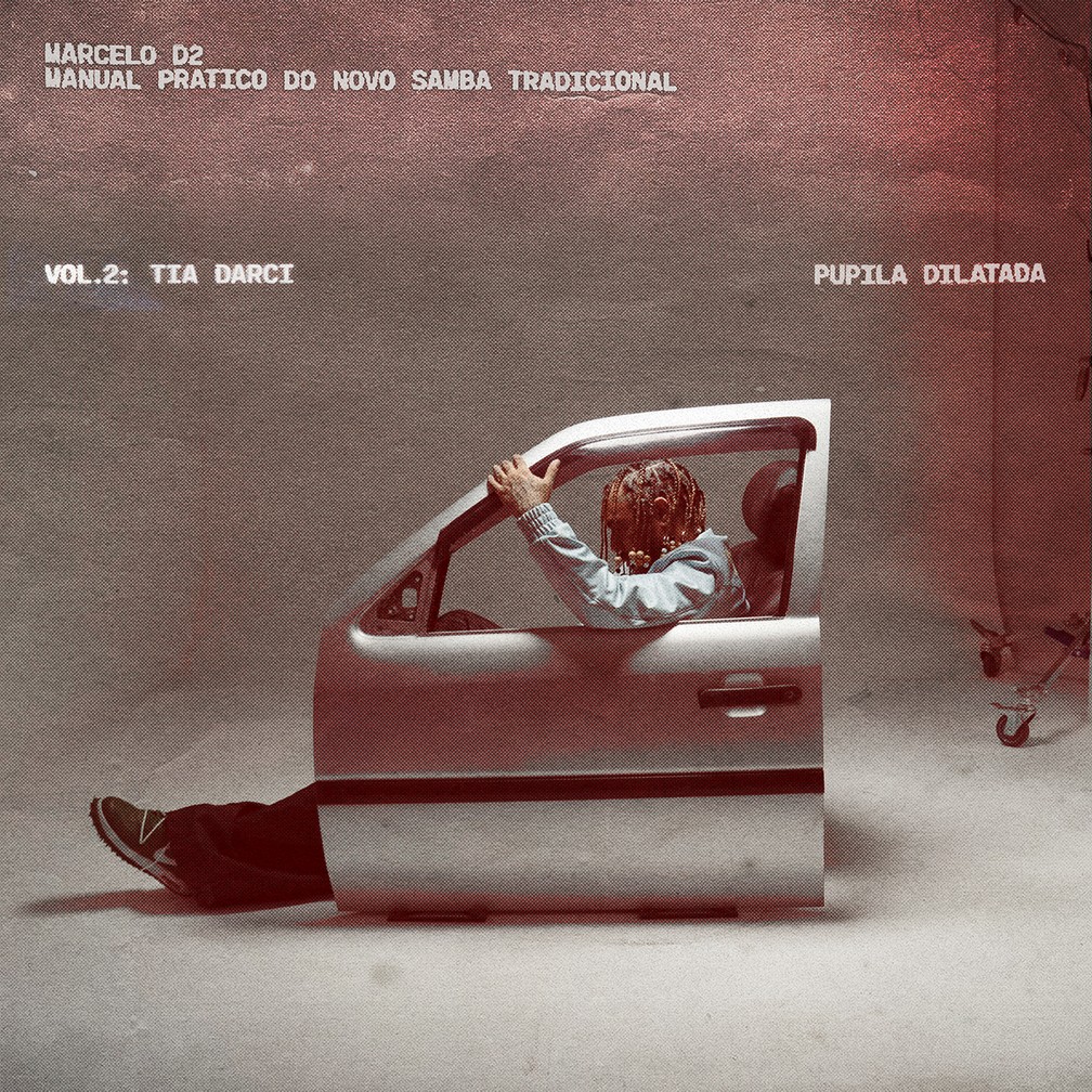 Capa do álbum ‘Manual prático do novo samba tradicional – Vol. 2: Tia Darci – Pupila dilatada’, de Marcelo D2 — Foto: Gabriel Mota com arte de Frederico Antunes