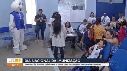 Dia Nacional da Imunização: Escolas de Belém celebram a data com vacinação