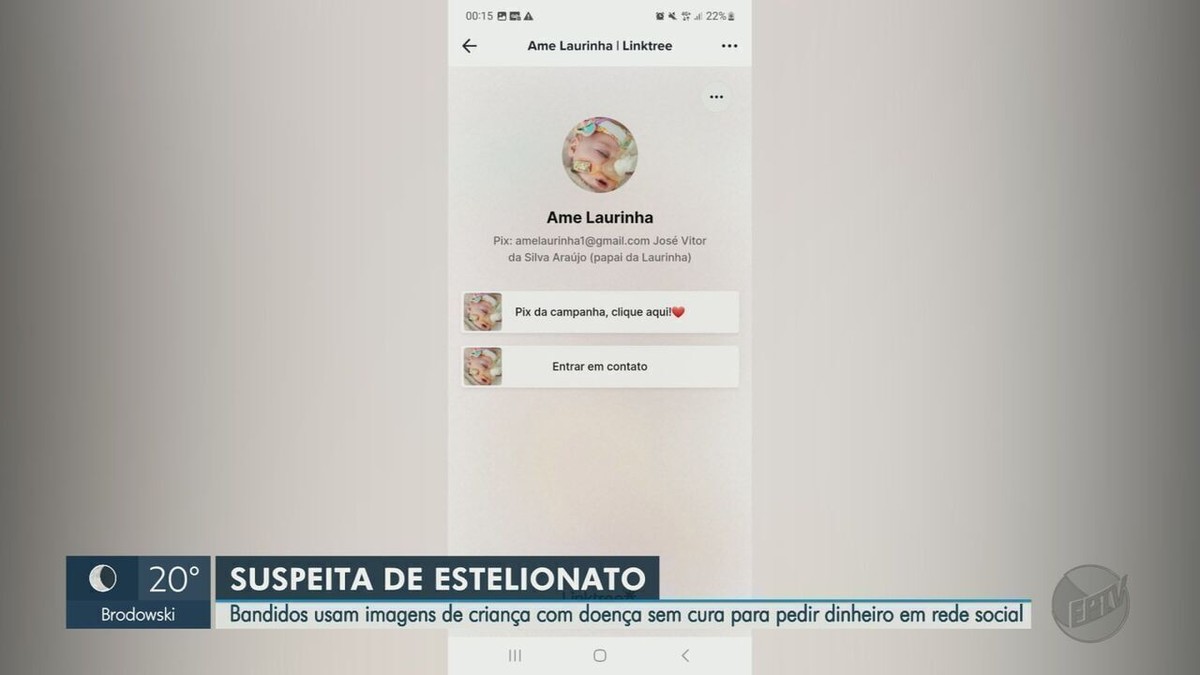 ‘Le mal humain’ dit une mère qui a découvert un faux profil en utilisant sa fille avec AME pour escroquerie à Ribeirão Preto, SP |  Ribeirao Preto et Franca