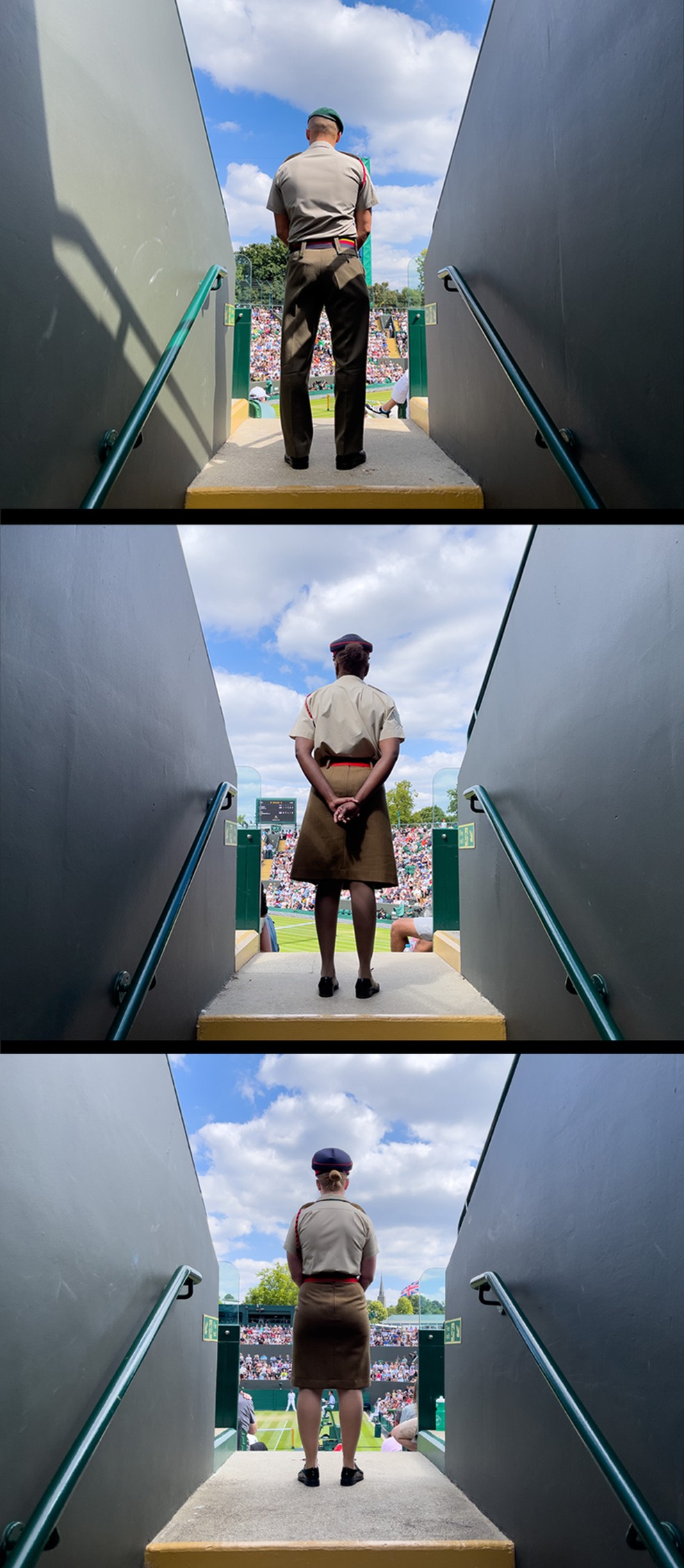 'De guarda em Wimbledon', de Mengguo Li, ficou com o 3º lugar na categoria 'Séries'. Foto tirada em Londres — Foto: Mengguo Li/iPhone Photography Awards