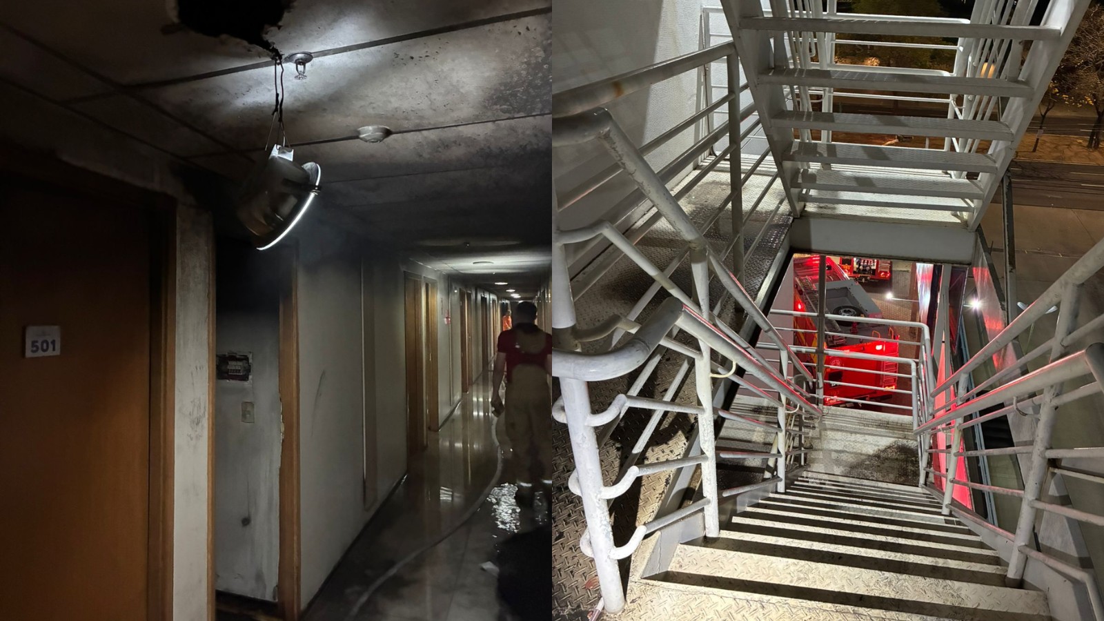 Incêndio atinge hotel na Zona Leste de Teresina e hóspedes são resgatados por bombeiros
