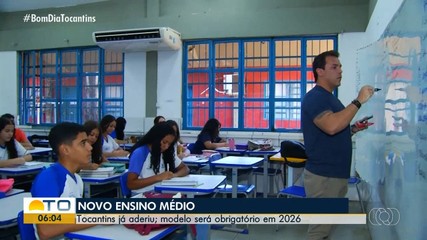 Novo Ensino Médio já está em vigor no Tocantins e será obrigatório em 2026
