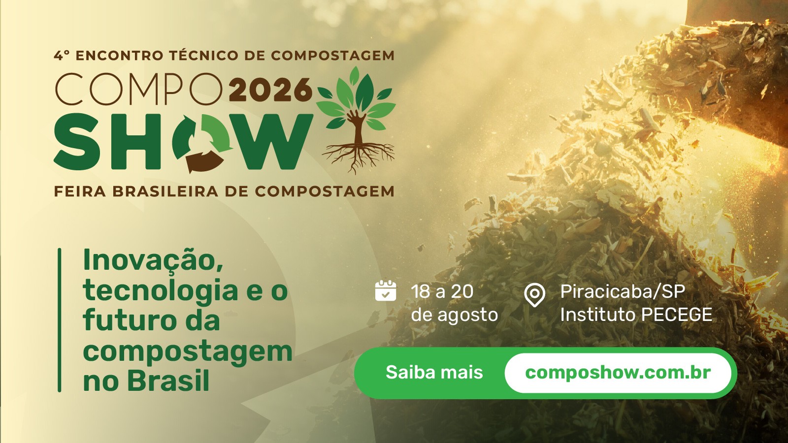 Piracicaba recebe principal encontro brasileiro dedicado à compostagem 