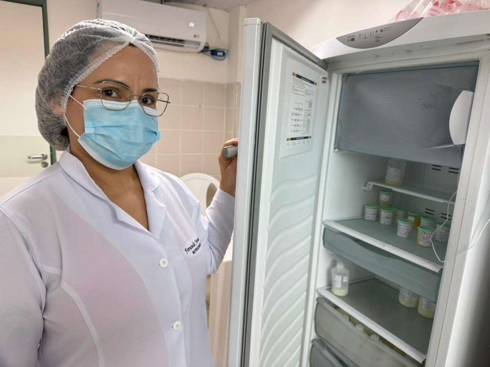 Hospital Geral Dr. Waldemar Alcântara, em Fortaleza, está com estoque de leite humano abaixo do esperado. — Foto: Bruna Brandão