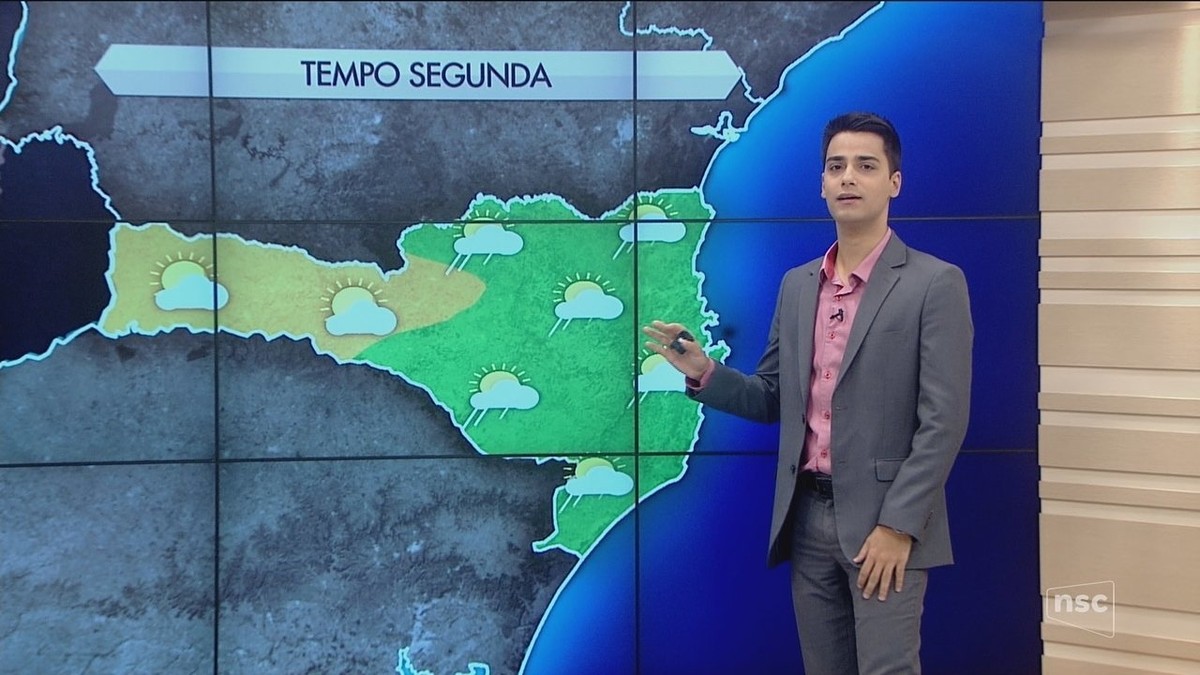 Segunda-feira tem previsão de céu fechado e sol entre nuvens em SC ...