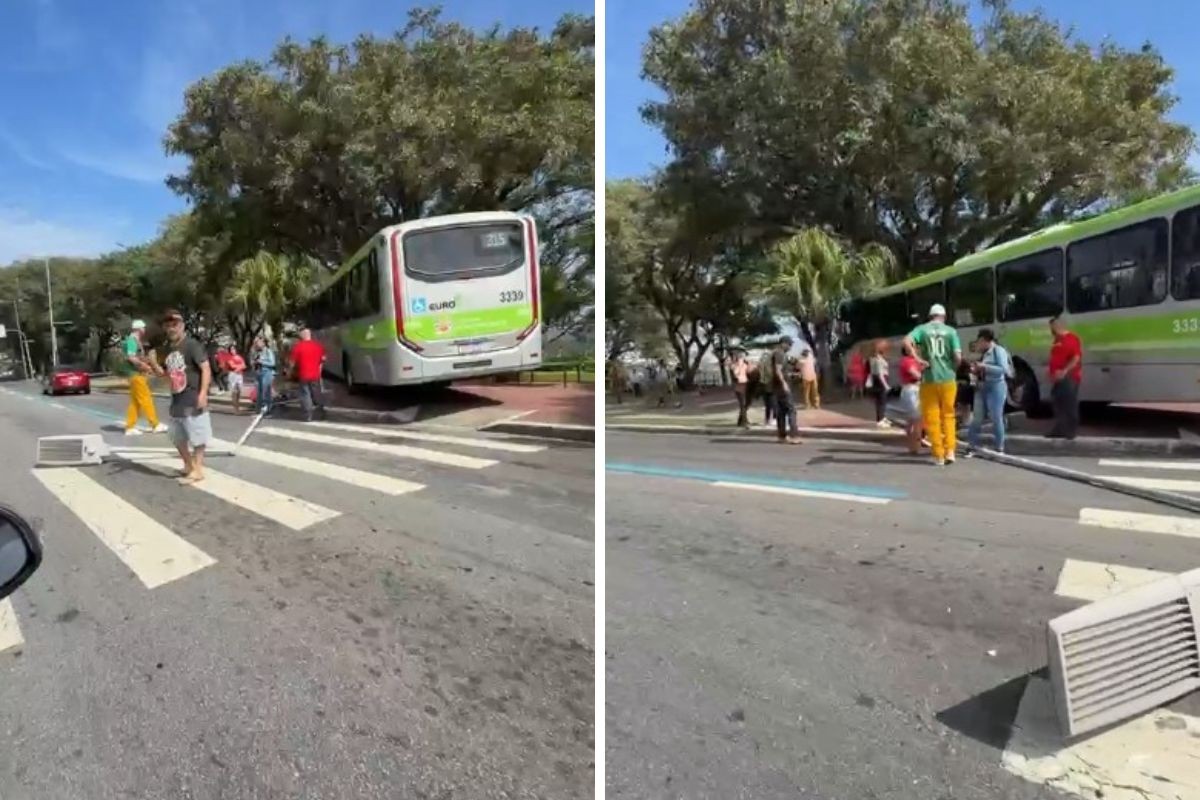 Ônibus avança em calçada de avenida do Banhado e atropela criança em São José dos Campos
