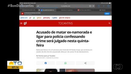 Acusado de matar ex-namorada e ligar para PM confessando será julgado em Palmas