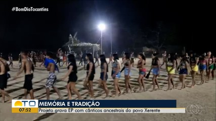 Projeto grava EP com cânticos ancestrais do povo Xerente em aldeia