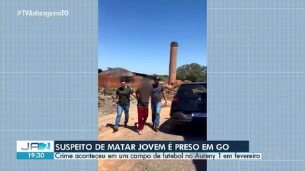 Suspeito de matar jovem em campo de futebol em Palmas é preso em Goiás