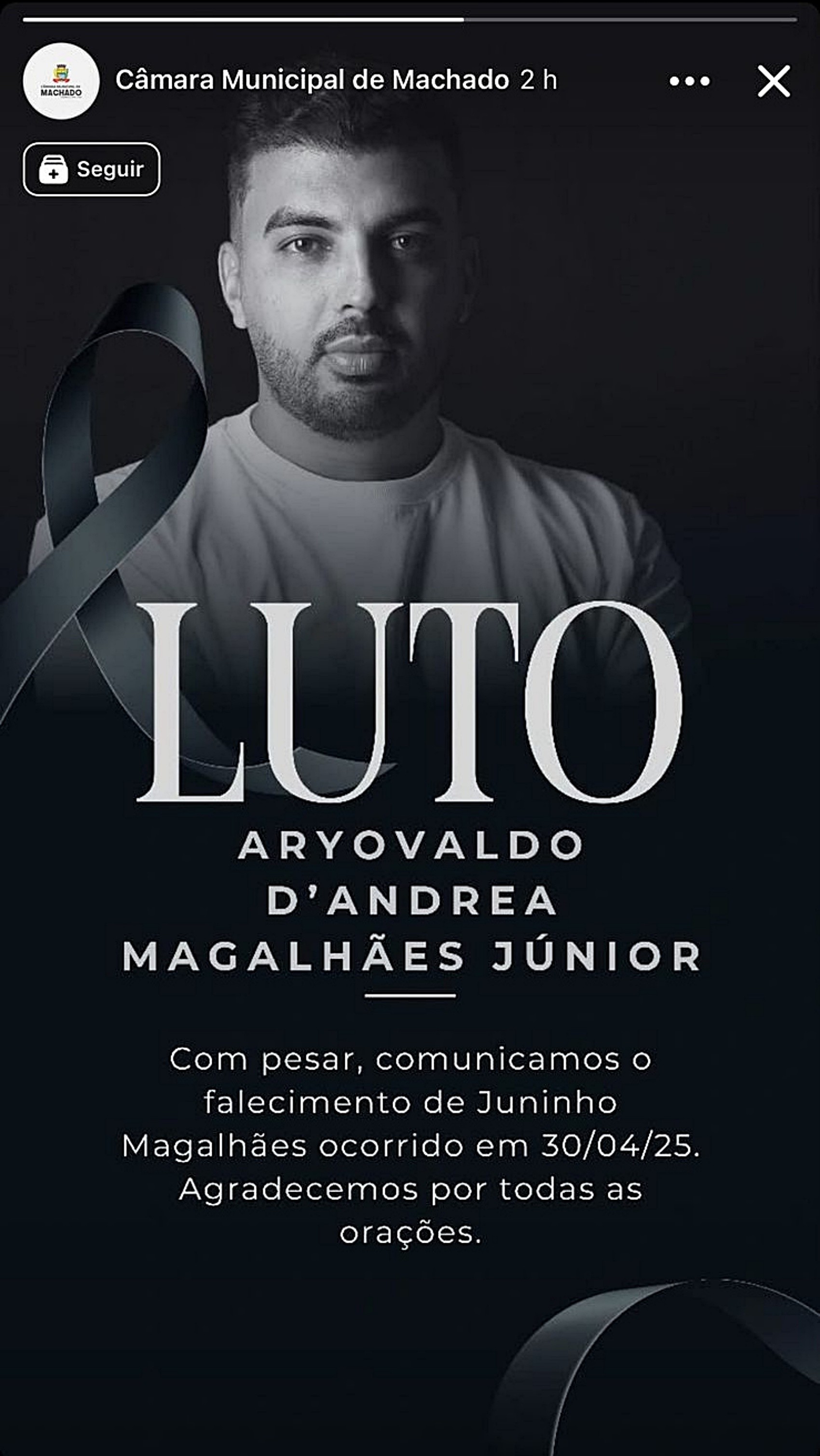 Vereador de Machado morre após acidente de caminhonete