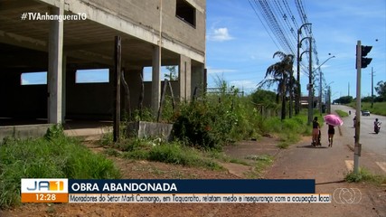 Obra abandonada na capital vira motivo de preocupação para moradores