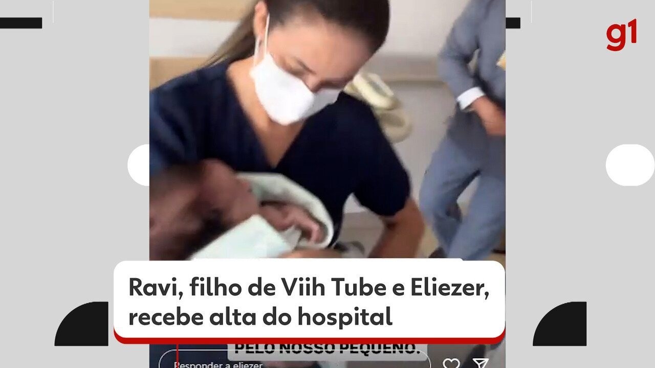 Filho de Viih Tube e Eliezer recebe alta; Ravi estava internado há mais de um mês