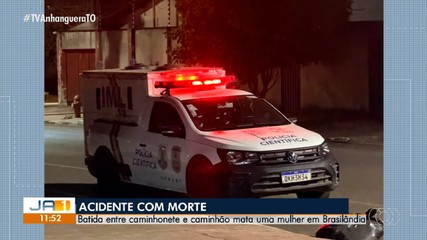 Mulher morre após acidente entre caminhonete e caminhão em Brasilândia