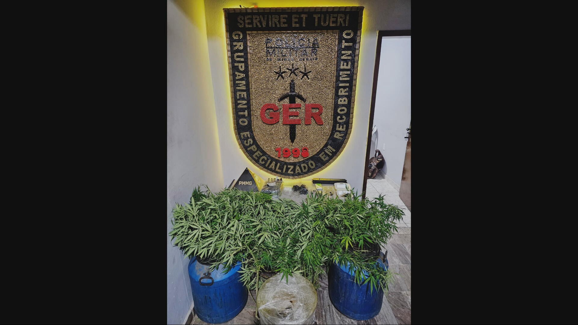 PM desarticula laboratório de drogas e prende homem na Grande BH