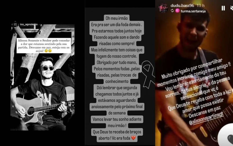 Músico de SC morre aos 23 anos em acidente no RS — Foto: Reprodução/Redes Sociais