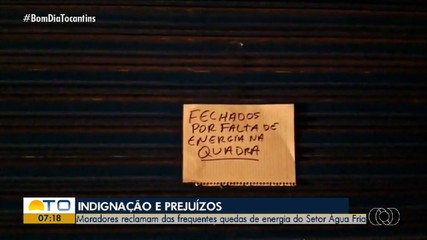 Moradores do setor Água Fria reclamam de frequentes quedas de energia