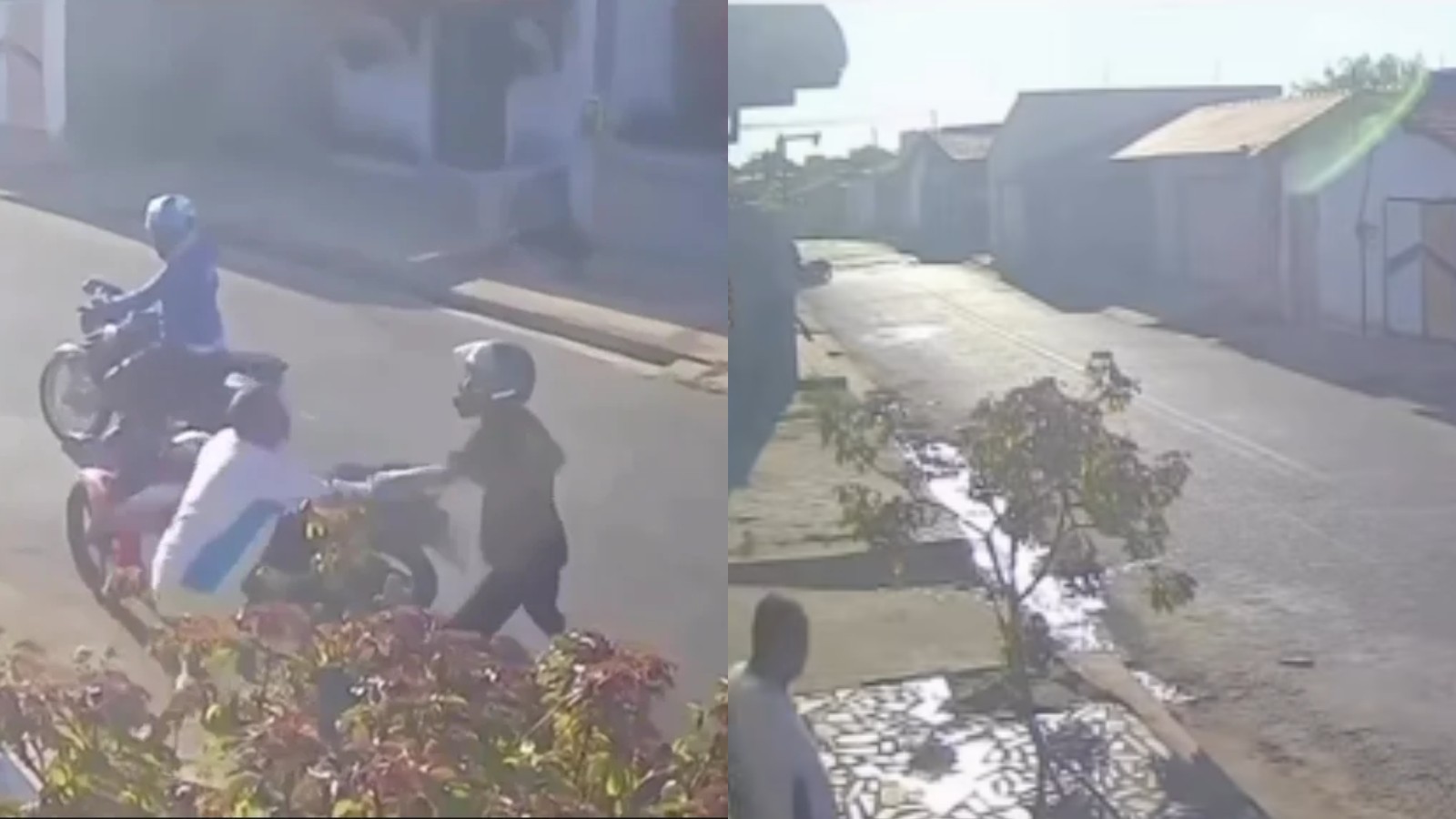 VÍDEO: homem cai de moto logo após roubar veículo de morador no PI