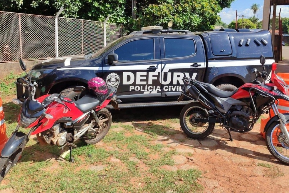 Motos furtadas recuperadas pela DEFURV  Foto: Polícia Civil