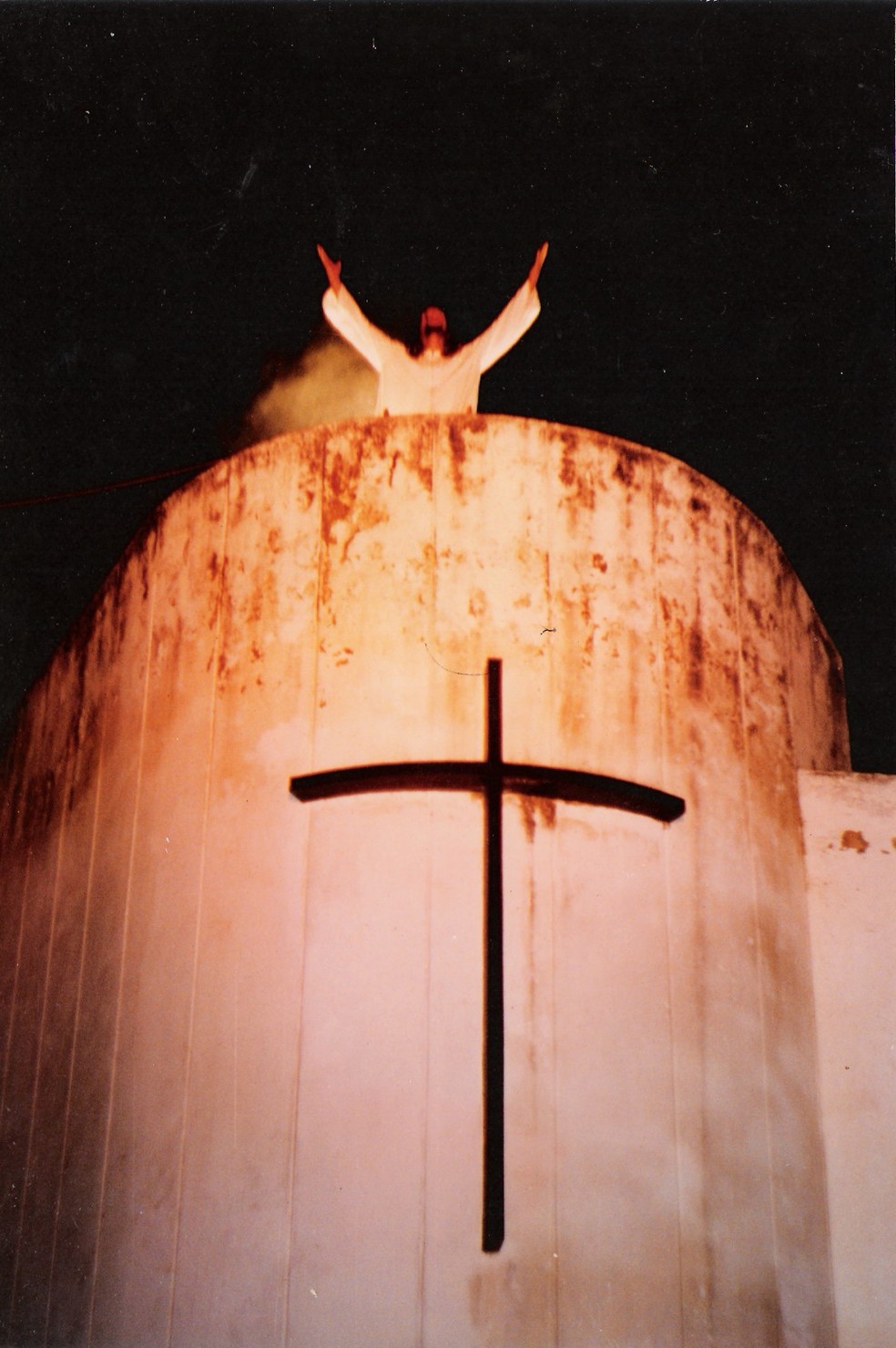 Apresenta&ccedil;&atilde;o de Paix&atilde;o de Cristo em Floriano no ano de 1996 &mdash; Foto: Reprodu&ccedil;&atilde;o