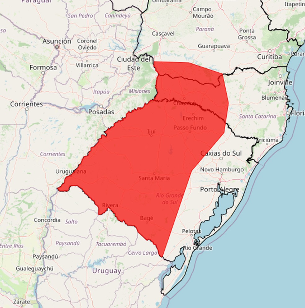 Aviso do Inmet sobre a onda de calor. — Foto: Inmet/Reprodução