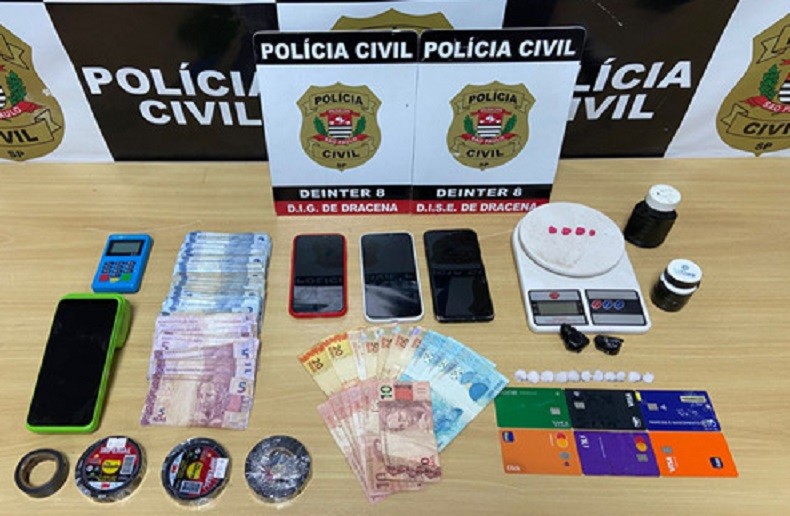 Ao tentar fugir e se esconder em casa de vizinho, homem é preso em flagrante com porções de cocaína e ecstasy em Dracena