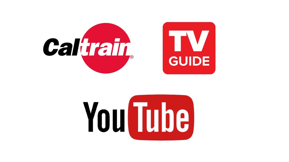 Logotipo do YouTube se inspirou em outras duas marcas — Foto: Reprodução