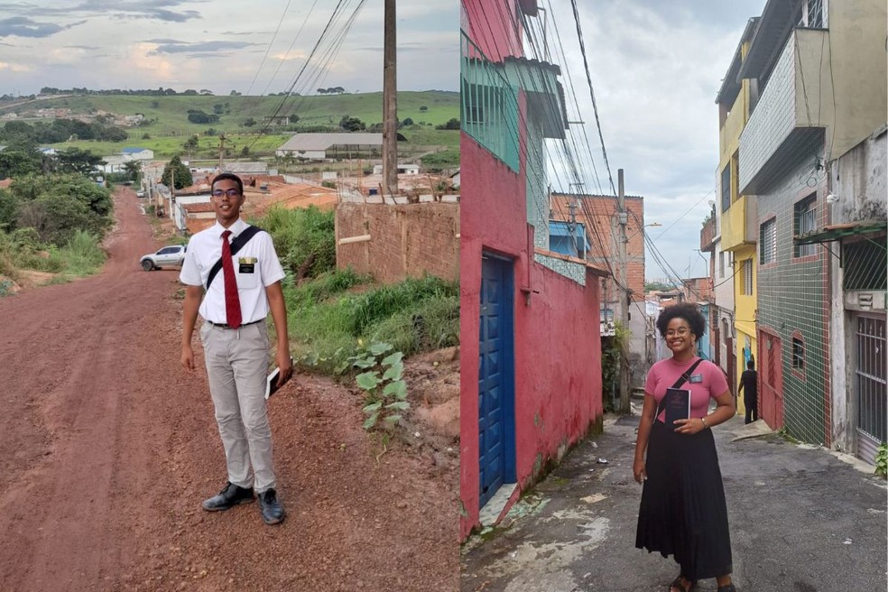 Marcos e Dandara passaram dois anos e meio se comunicando por e-mail durante missão da igreja. — Foto: Cedidas/ Marcos Vinicius Teixeira da Costa