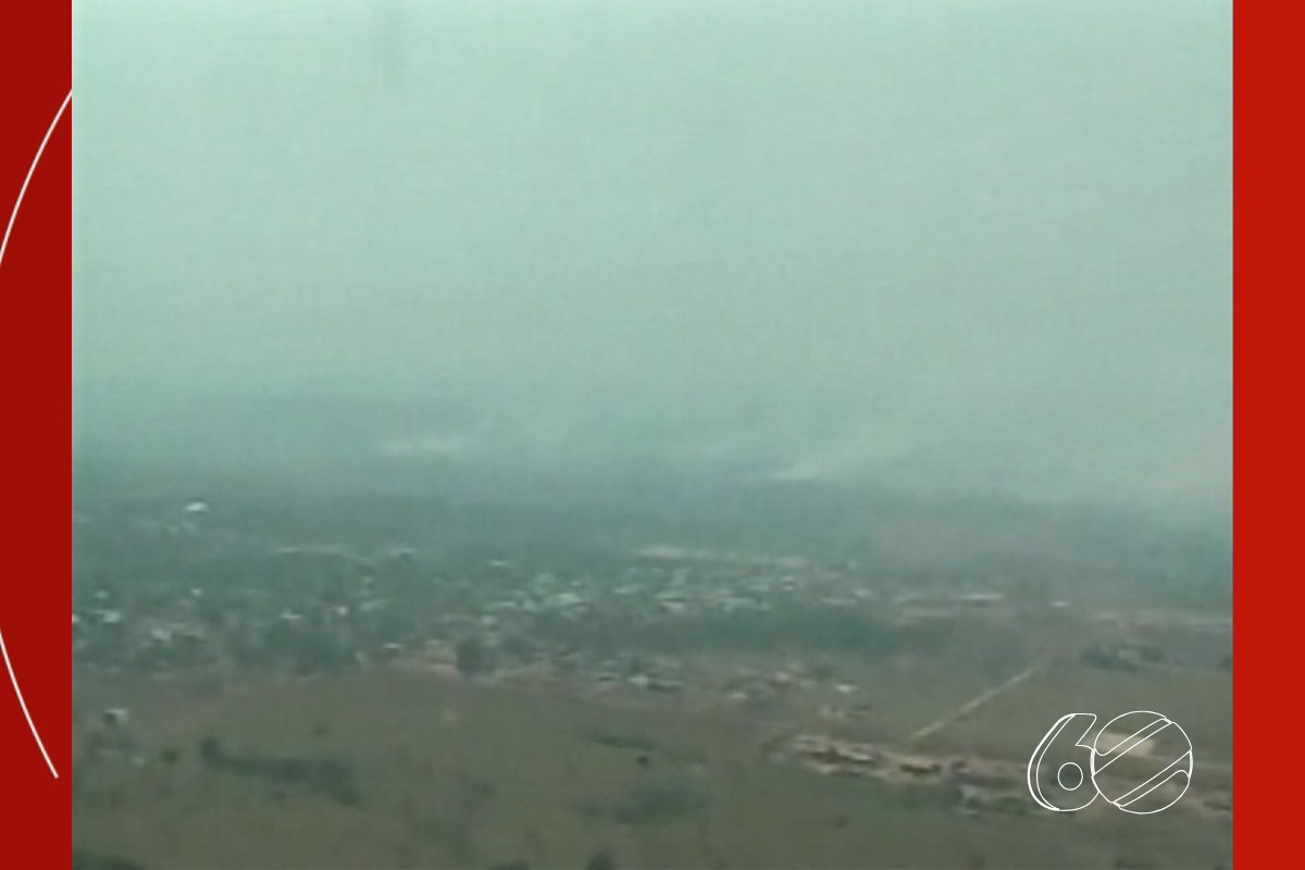 Força tarefa da TVCA registrou a luta da população em incêndio que deixou Marcelândia (MT) coberta por fumaça há 15 anos