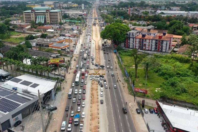 BR-316 tem alteração no trânsito para instalação de nova passarela na Grande Belém