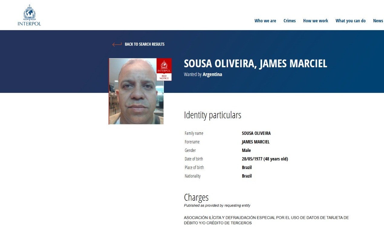 Servidor da Administração do Plano Piloto está na lista da difusão vermelha da Interpol