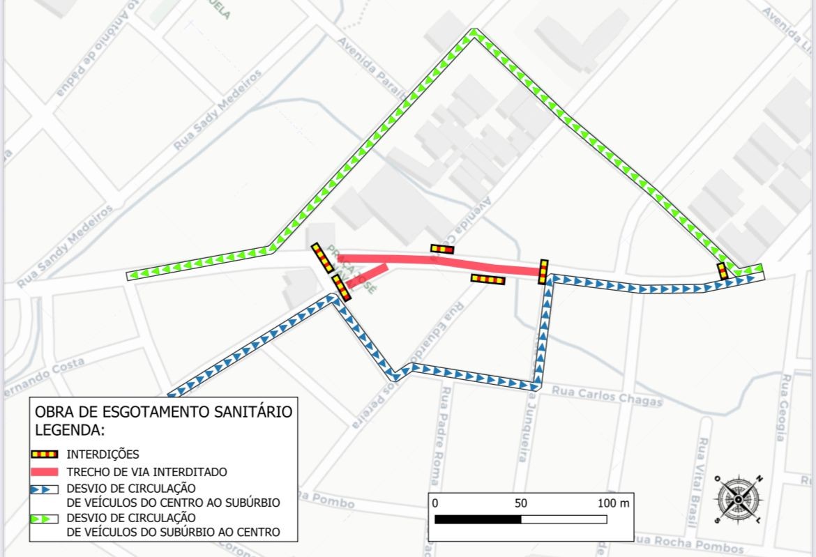 AMC realizará interdição temporária da Rua Cônego Júlio Cabral, em Caruaru