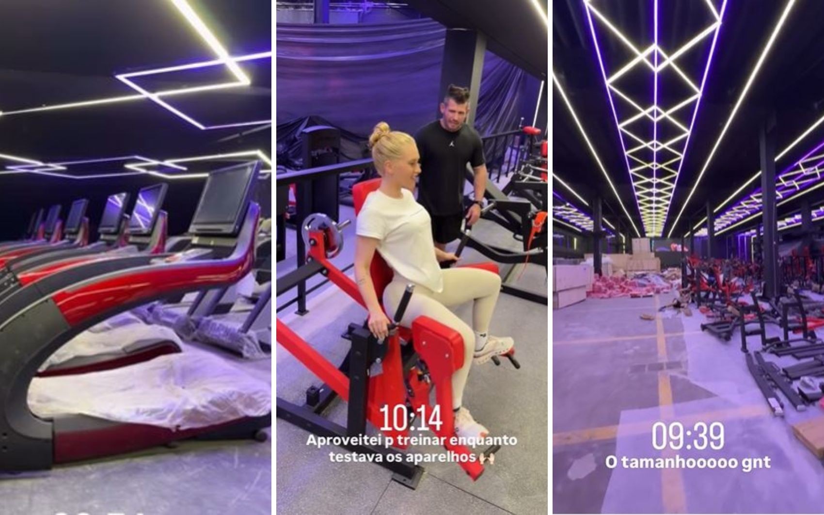 Virginia mostra academia com área exclusiva para mulheres treinarem glúteos e cadeiras de massagem; vídeo 