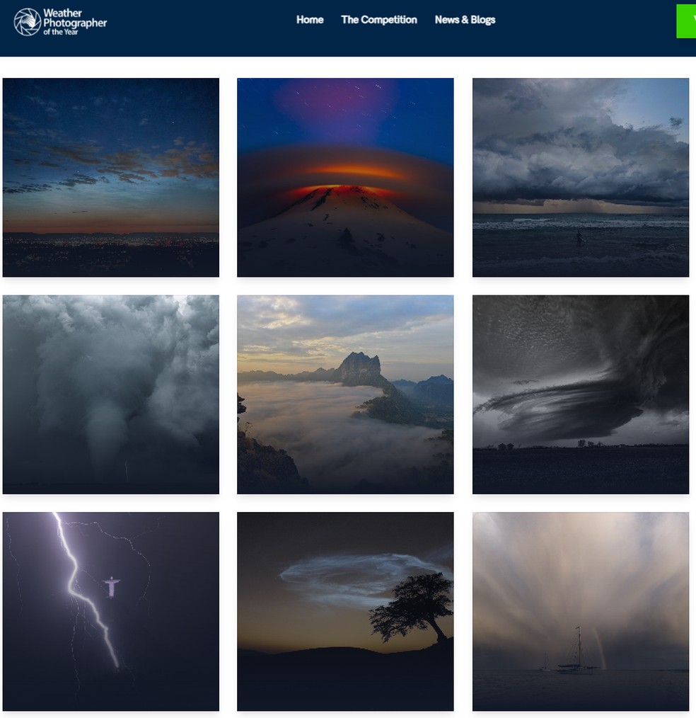 8ª edição do concurso de fotos da Royal Meteorological Society — Foto: Reprodução