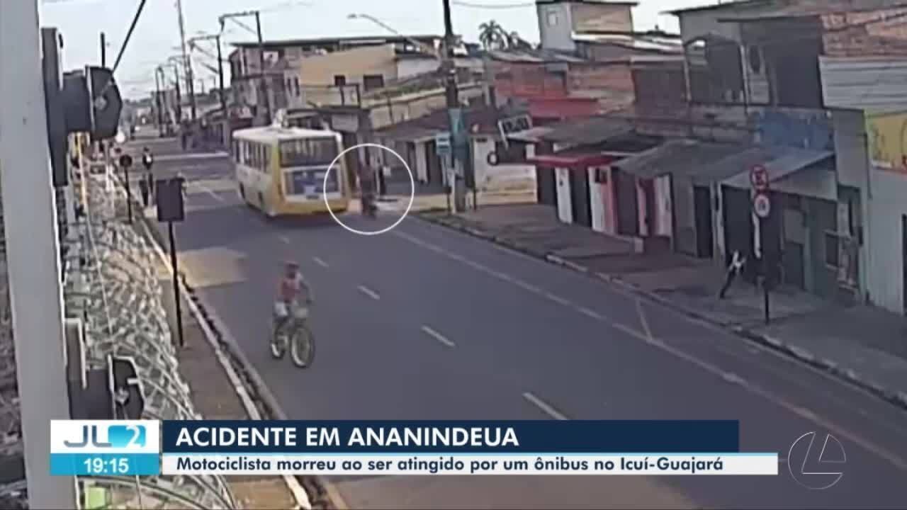 Motociclista morre após ser atingido por ônibus em ciclofaixa em Ananindeua, na Grande Belém