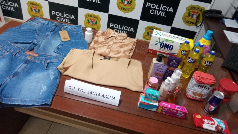 Comprovantes falsificados eram usados para enganar lojistas e obter mercadorias sem efetuar o pagamento — Foto: Reprodução/Polícia Civil
